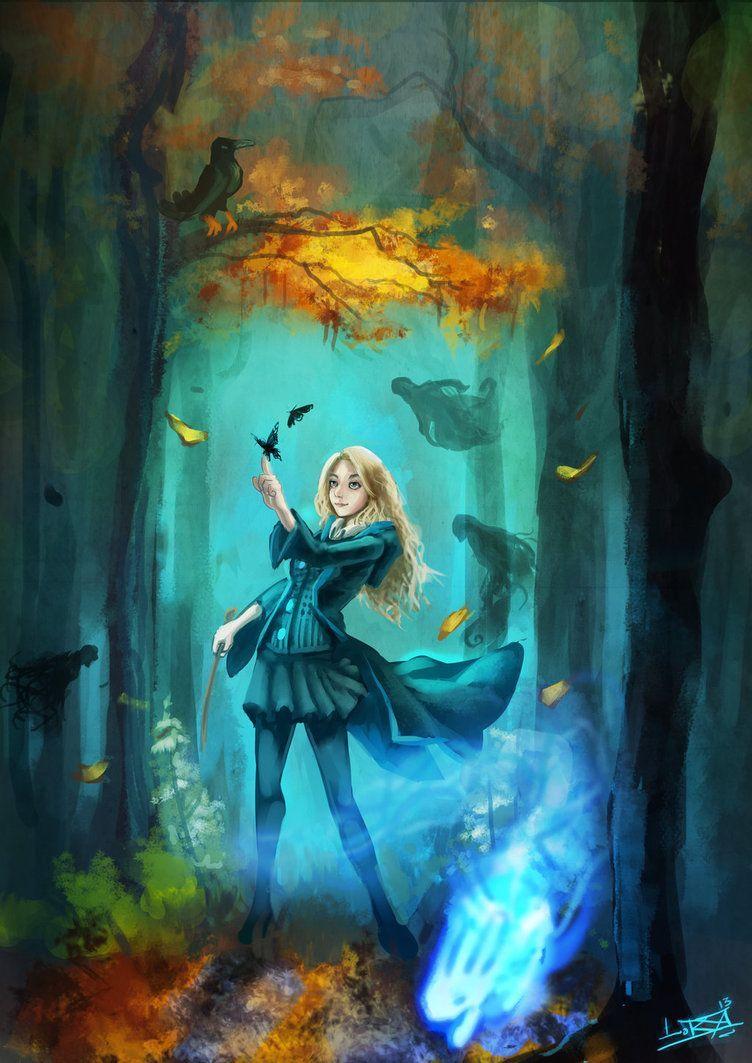 752x1063 luna lovegood fan art potter animé, Harry potter, Harry potter fan art