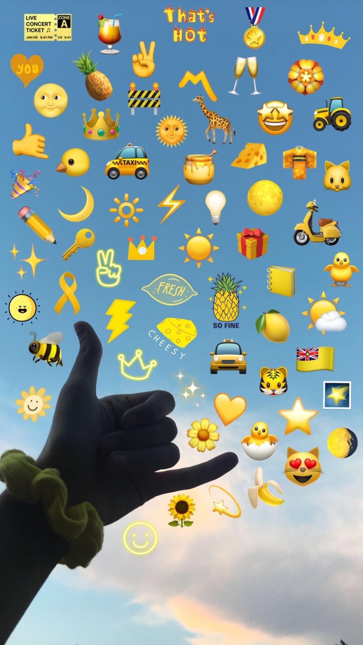 1242x2208 Emoji Phone Wallpaper