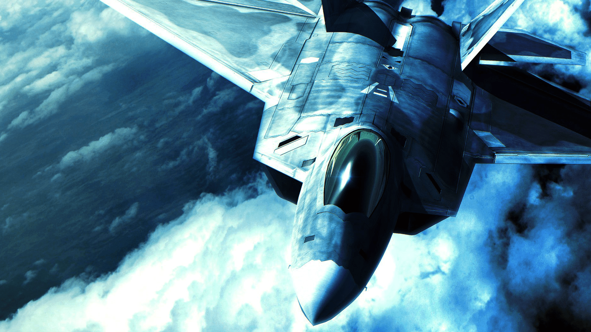 1920x1080 F22 Raptor Blue - [1920x1080] : hình nền