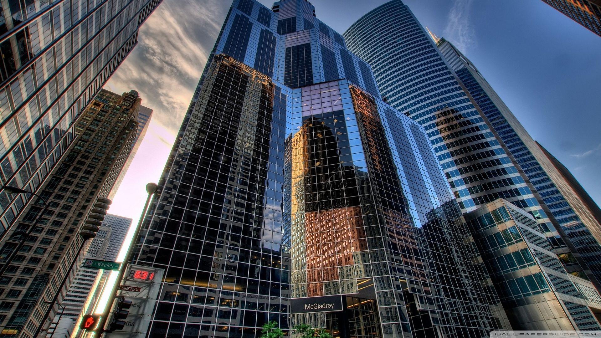 1920x1080 Skyscrapers In Chicago HD Image. Skyscraper, Chicago city, Usa cities