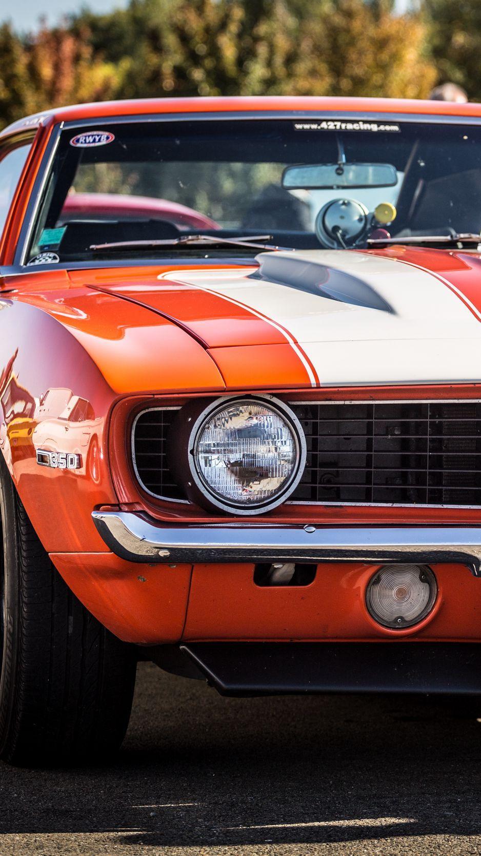 938x1668 Download Wallpaper 938x1668 Chevrolet, Camaro, Ss, Red, Front View Iphone 8 7 6s 6 For Parallax HD Background