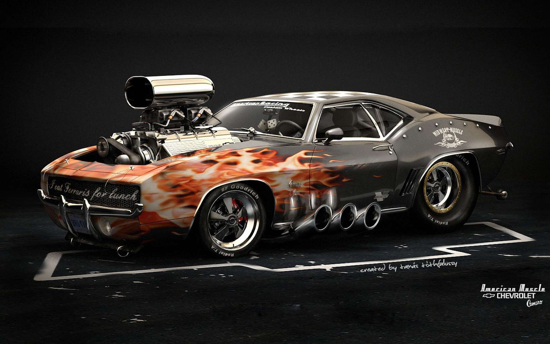 1920x1200 69 Camaro Wallpaper HD