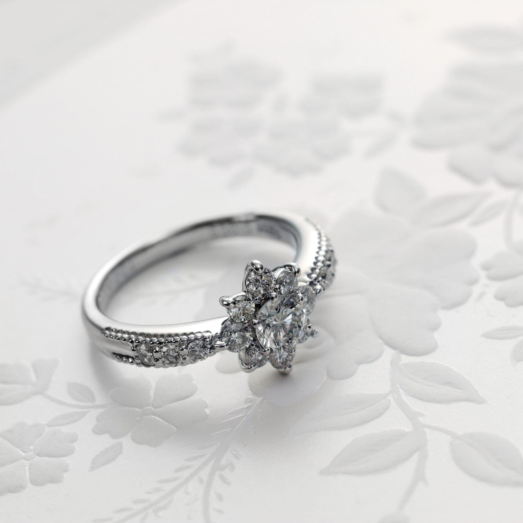 2048x2048 Ring Diamonds Platinum Wedding iPad Air Wallpaper Free Download