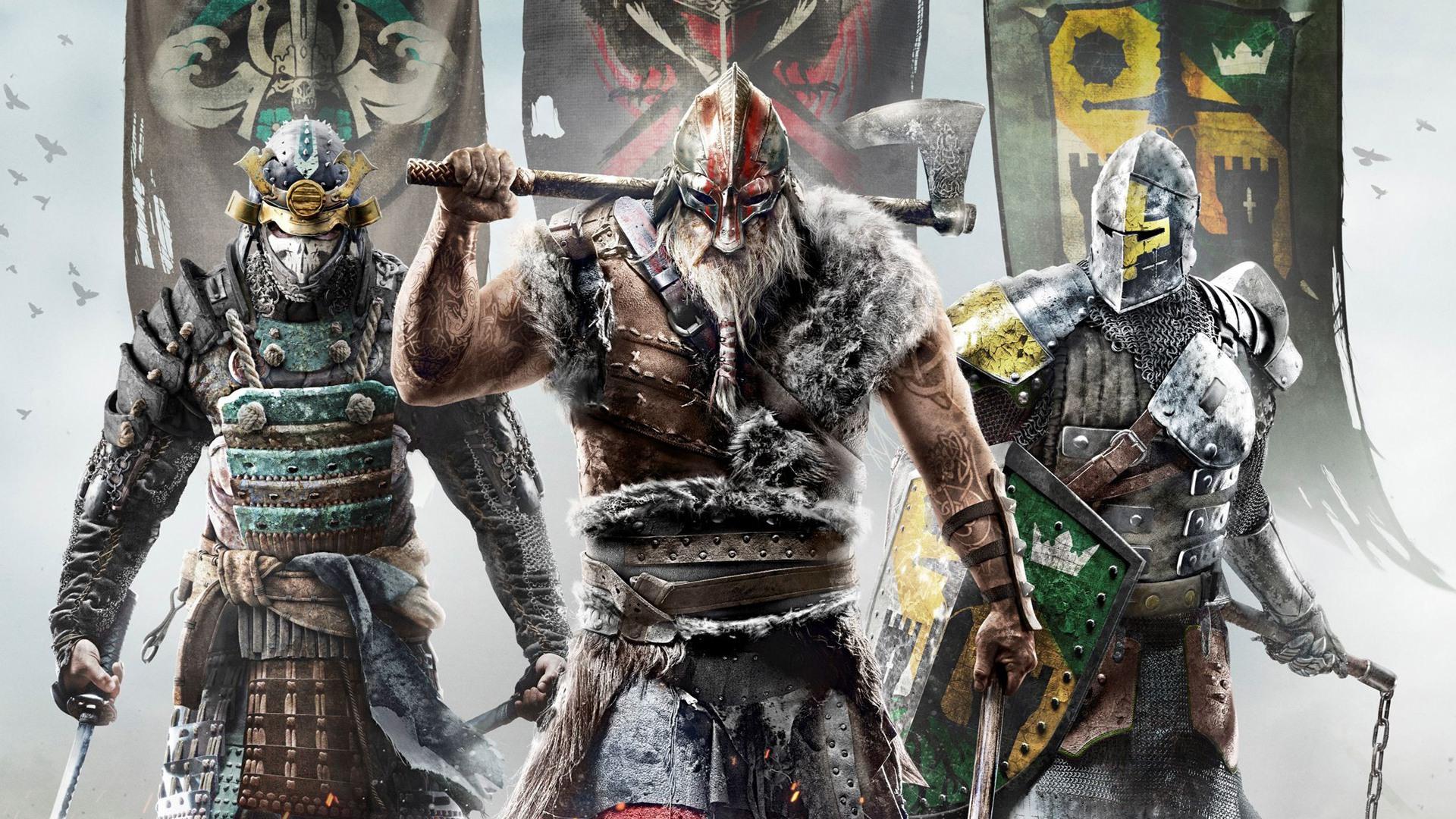 1920x1080 For Honor Samurai Viking and Knight. Wallpaper
