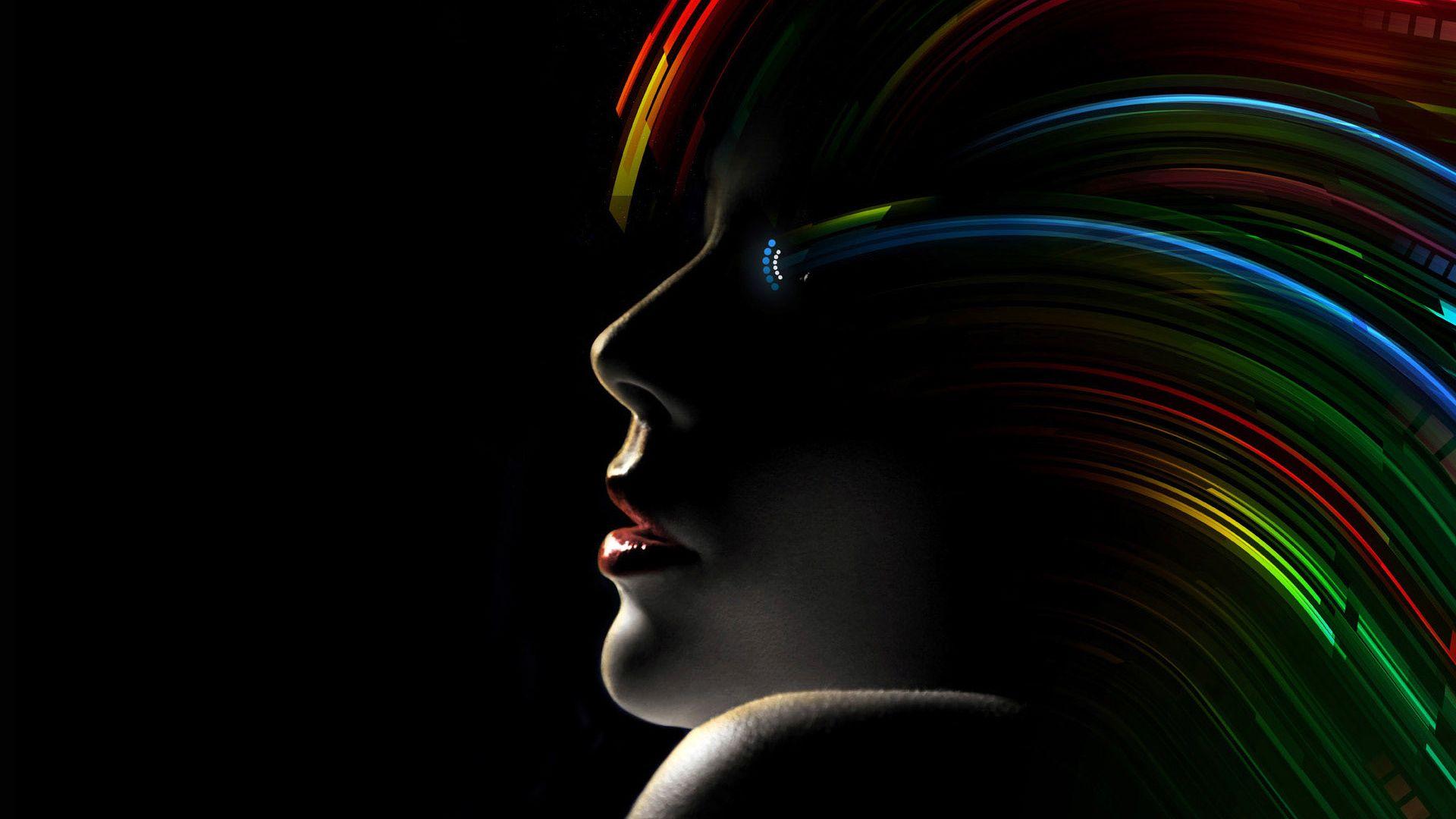 1920x1080 Download Wallpaper Rainbow girl (1920x1080). The Wallpaper, photo
