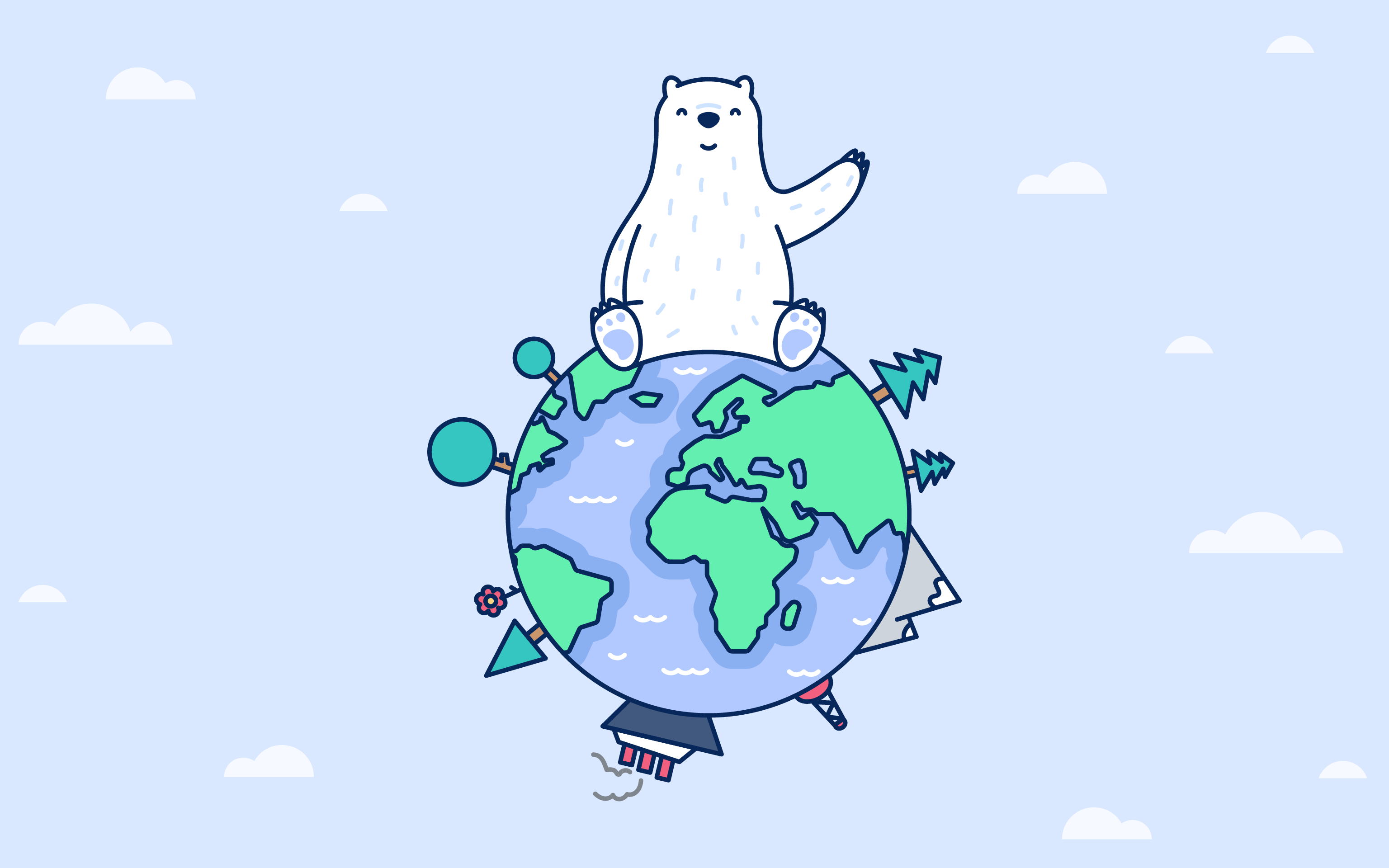 3072x1920 Bear Themed Wallpaper for your iPhone, iPad, and Mac