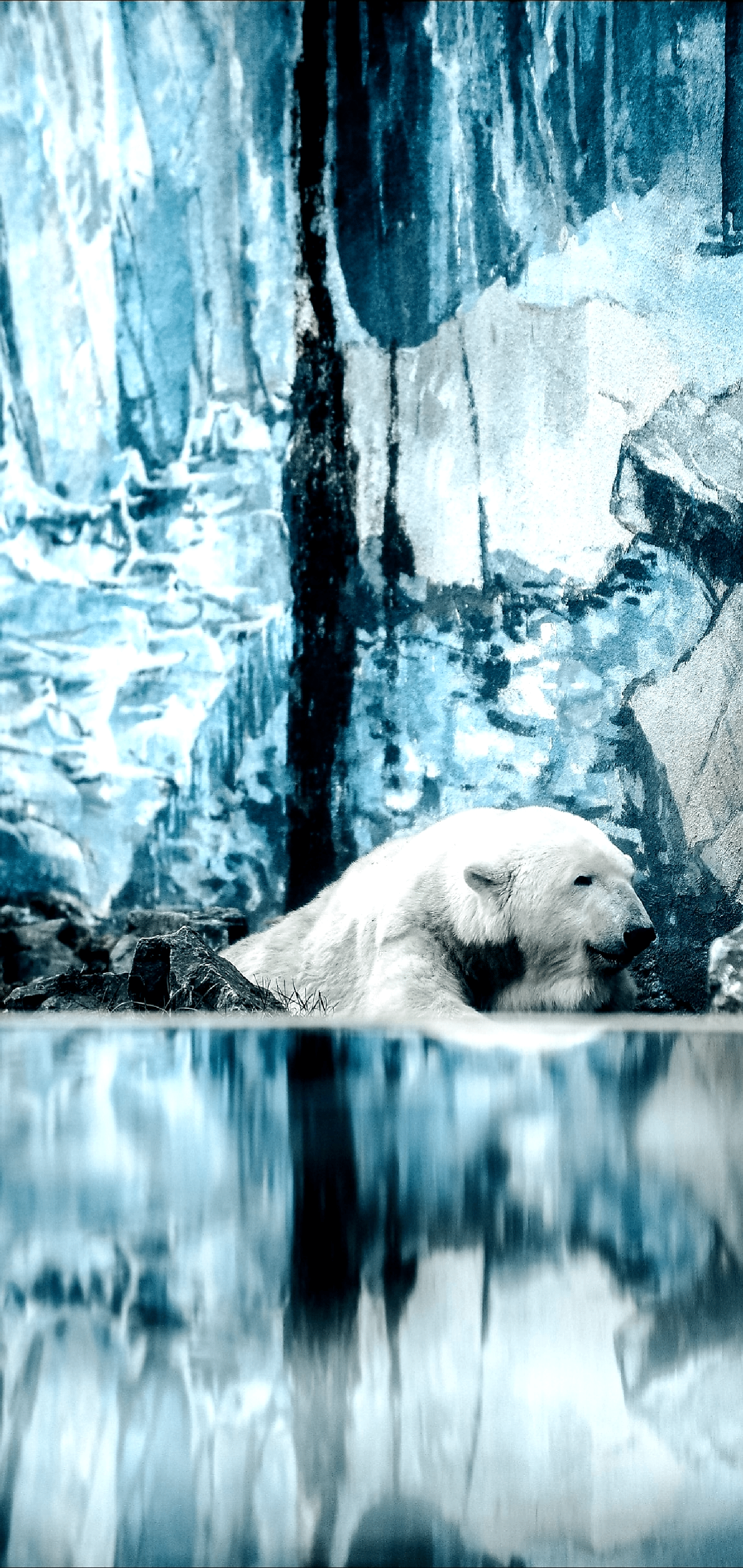 1440x3040 Amazing Polar Bear wallpaper