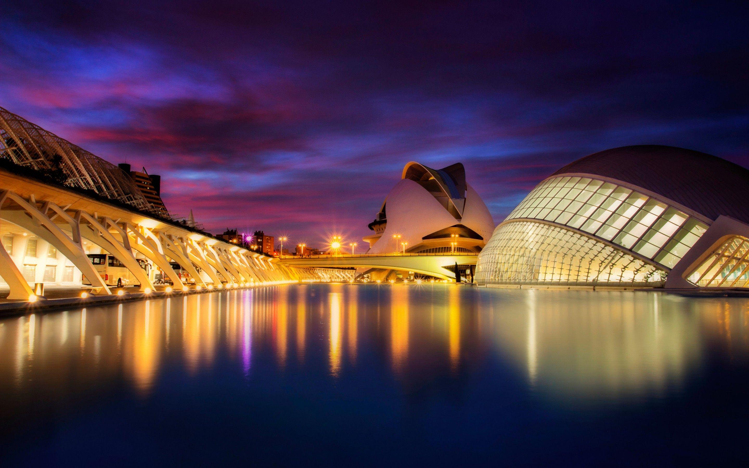 2880x1800 City of Arts and Sciences Valencia Spain Wallpaper