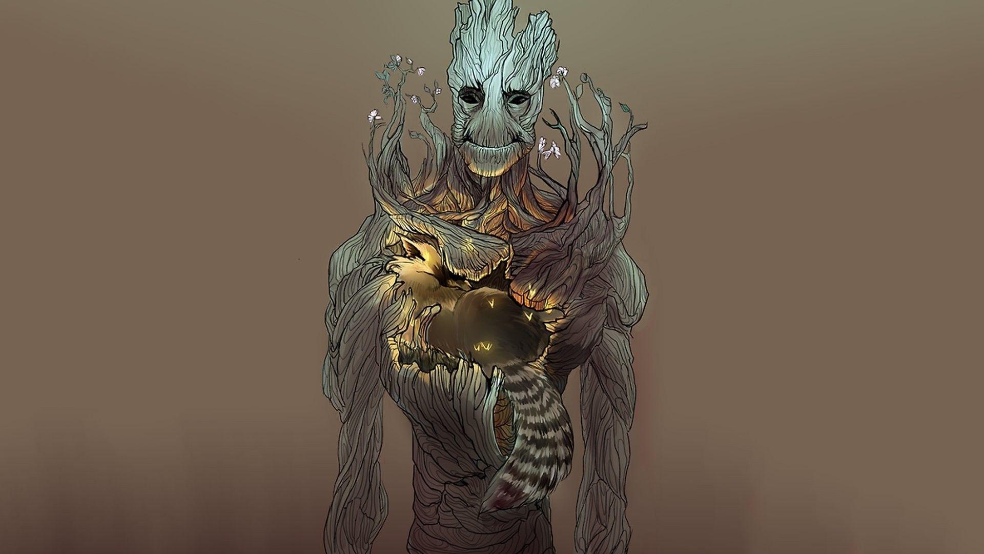 1920x1080 Groot, Guardians Of The Galaxy, Vin Diesel, Marvel Cinematic Universe Wallpaper HD / Desktop and Mobile Background