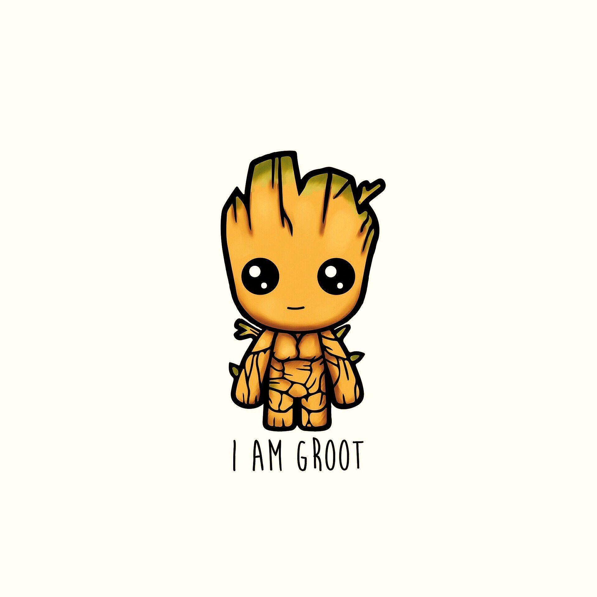 1920x1920 Baby Groot Wallpaper