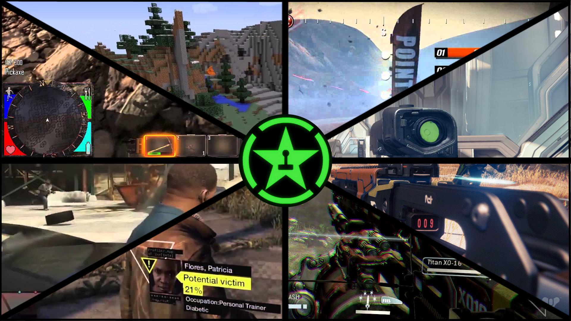 1920x1080 Achievement Hunter Let's Play Mosaic Wallpaper