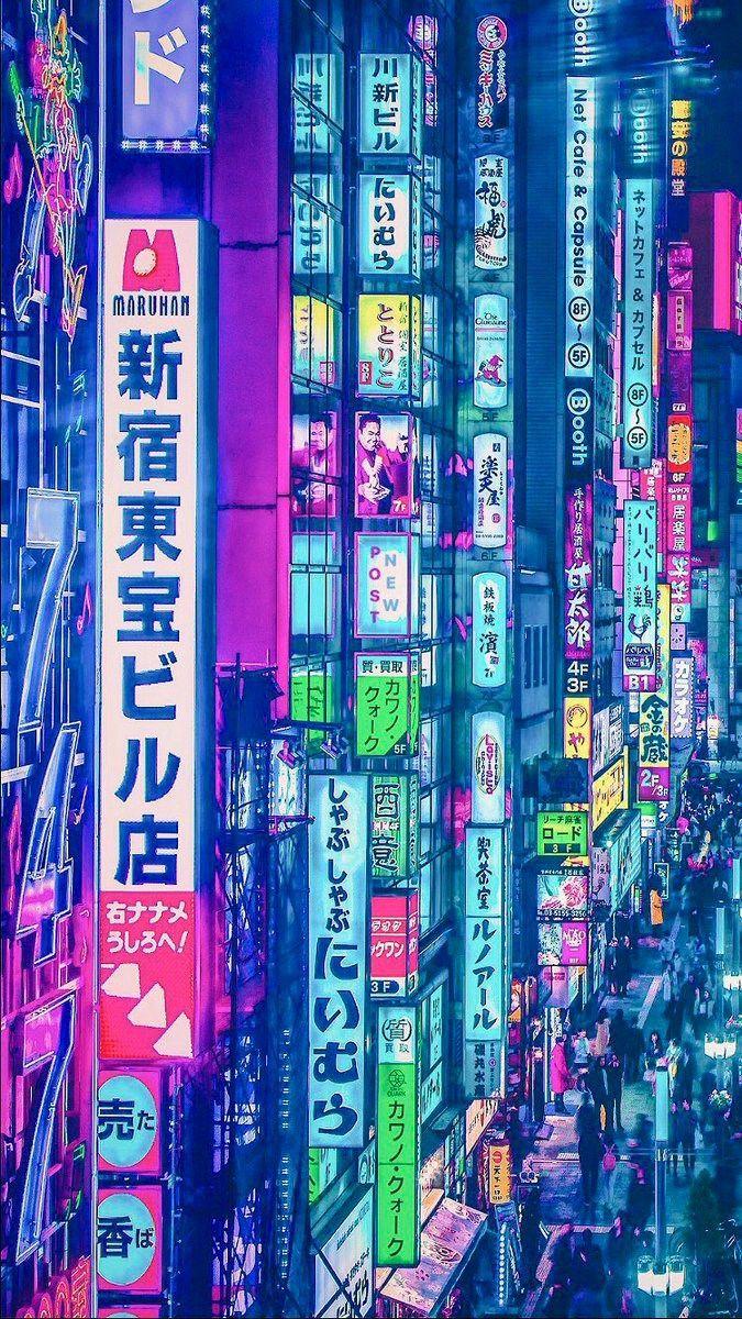 Neon Japanese Wallpapers Top Free Neon Japanese Backgrounds Wallpaperaccess 