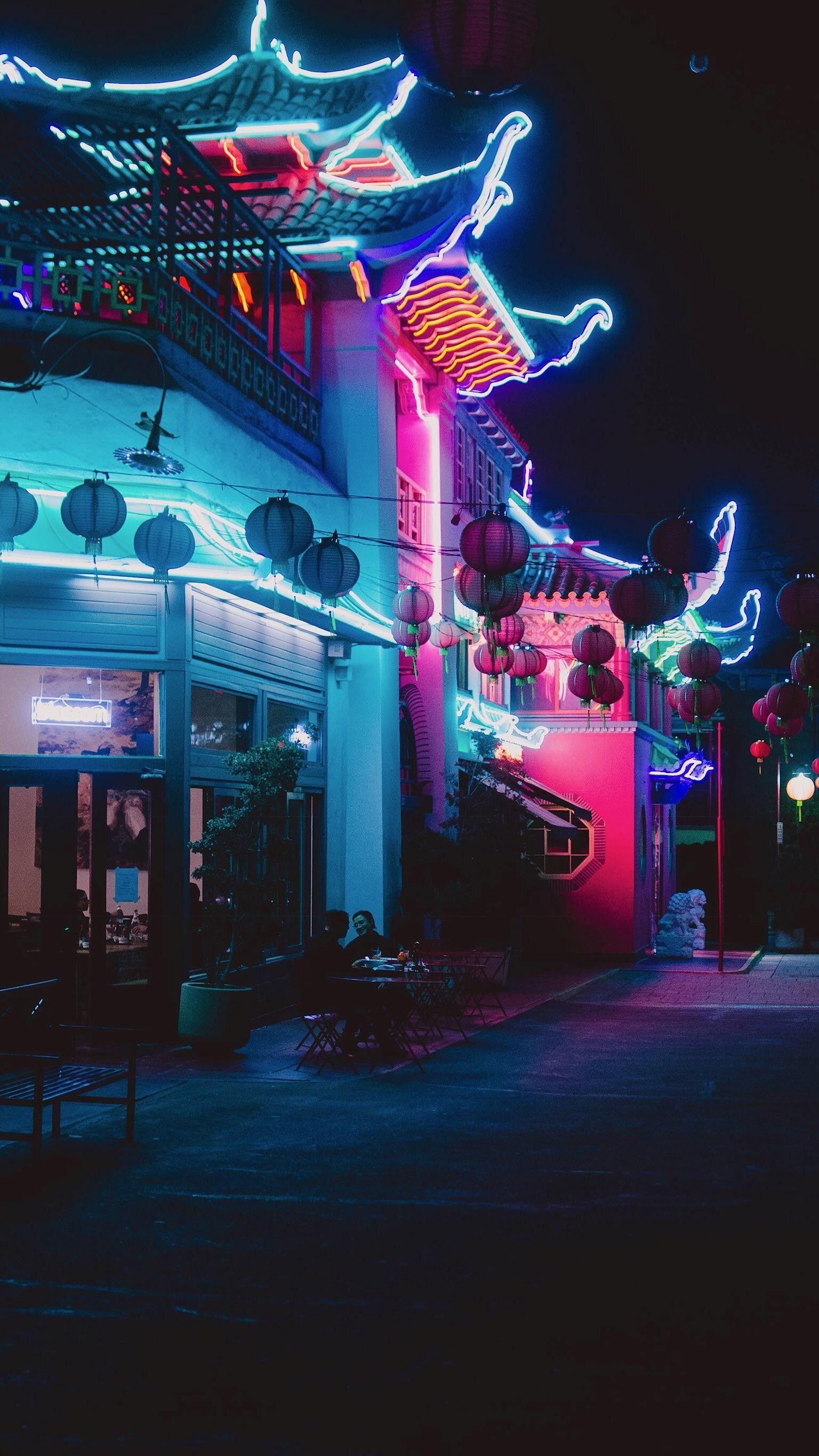 1536x2731 Neon Lights Wallpaper