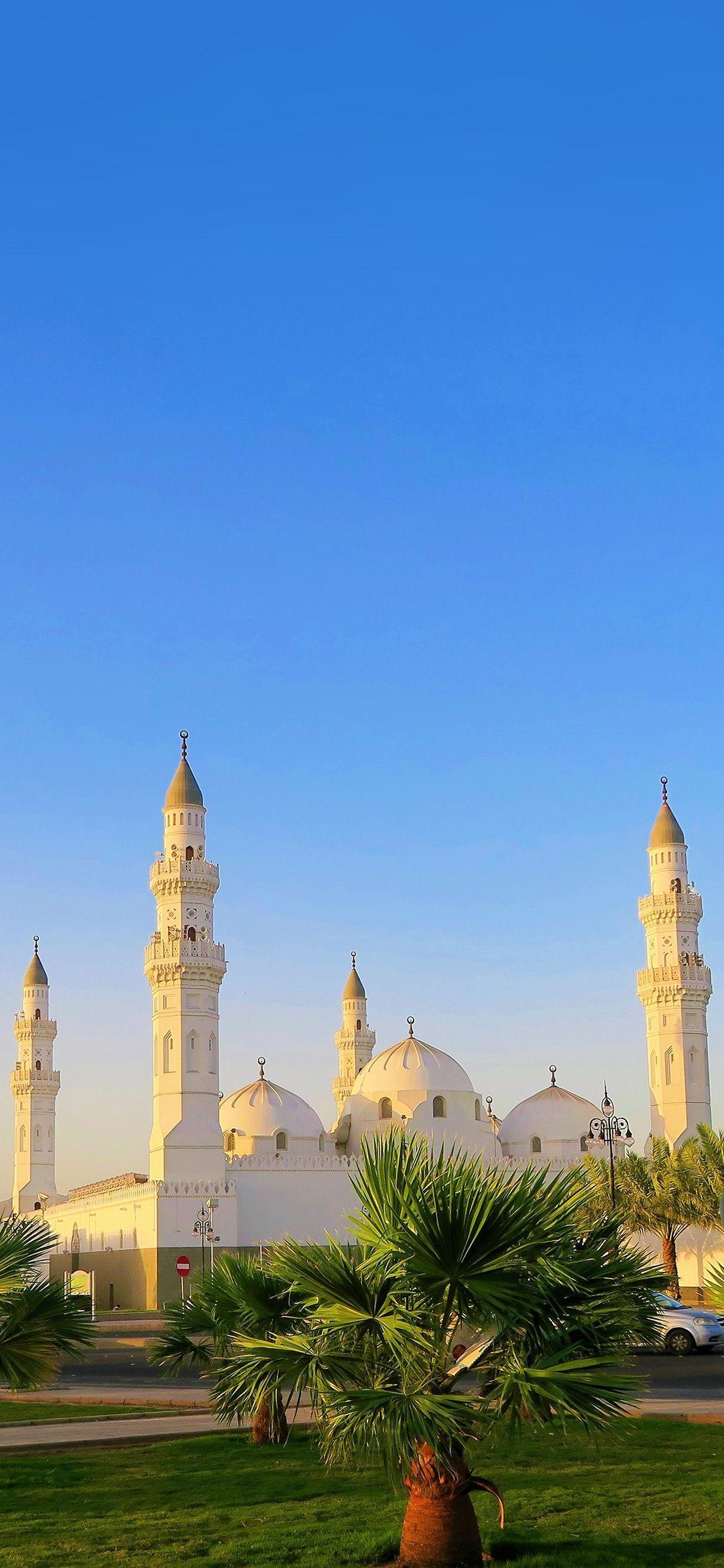 1080x2340 Masjid Al Qiblatayn in Medina HD Wallpaper. Masjid, Medina, Islamic wallpaper