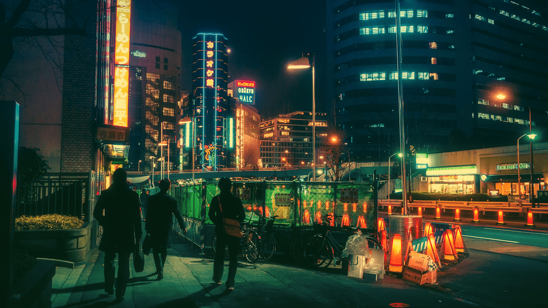 1920x1080 #Japanese, #bicycle, #neon, #Tokyo, wallpaper. Mocah.org HD Desktop Wallpaper