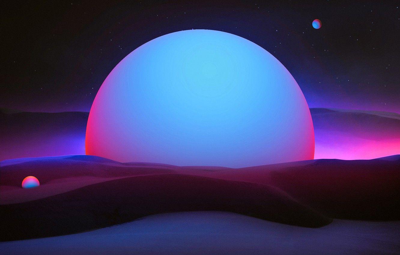 1332x850 Wallpaper Music, Style, Ball, Fantasy, Horizon, Style, Dunes, Illustration, Concept Art, Synth, Retrowave, Synthwave, New Retro Wave, Futuresynth, Sintav, Retrouve image for desktop, section рендеринг