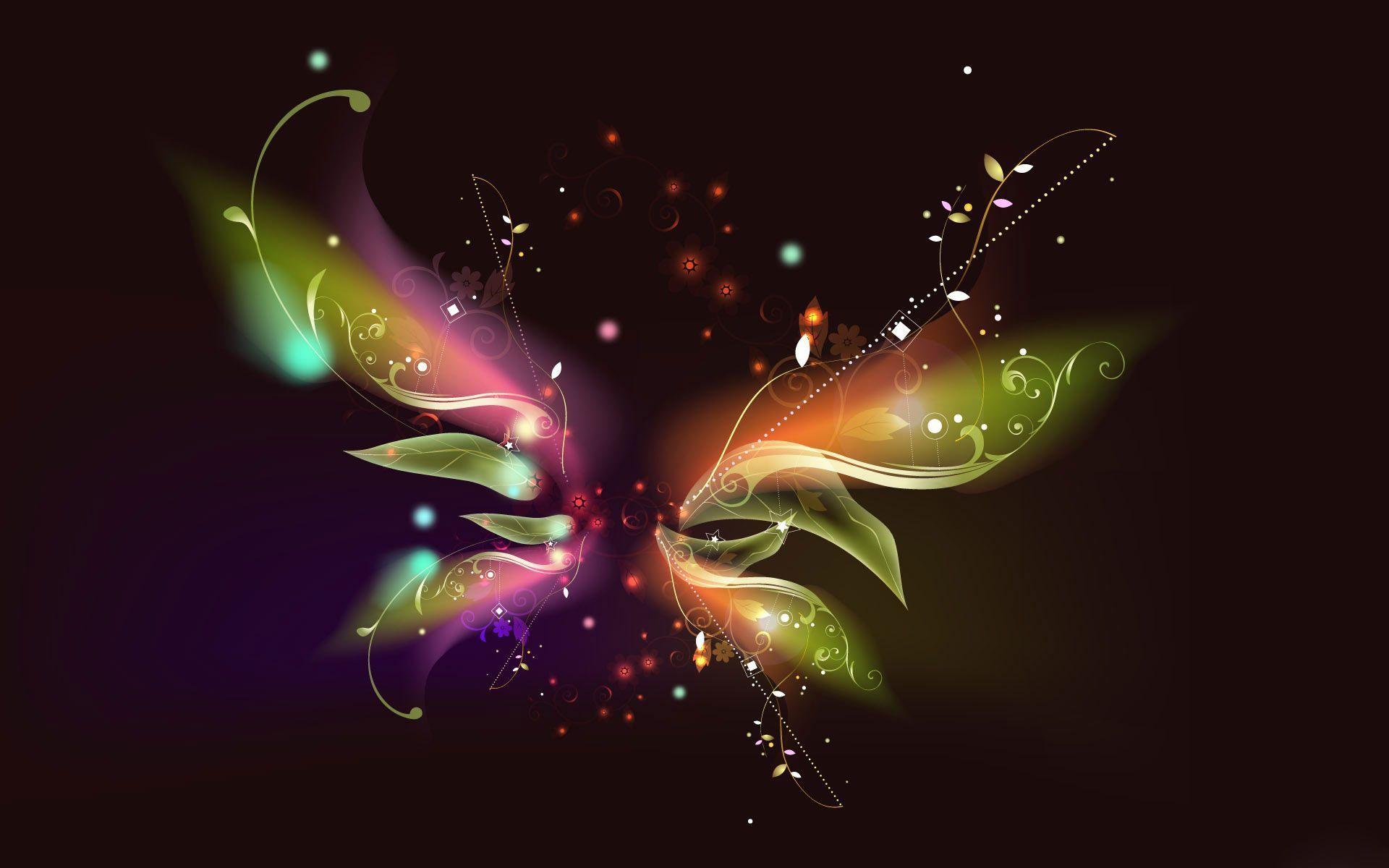 1920x1200 3D Butterfly Wallpaper