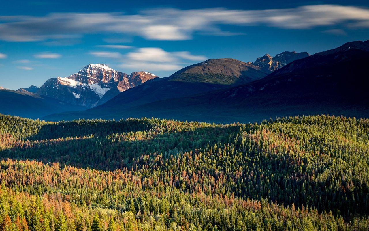 1280x800 Desktop Wallpaper Jasper Park Canada Alberta, Rocky Mountains