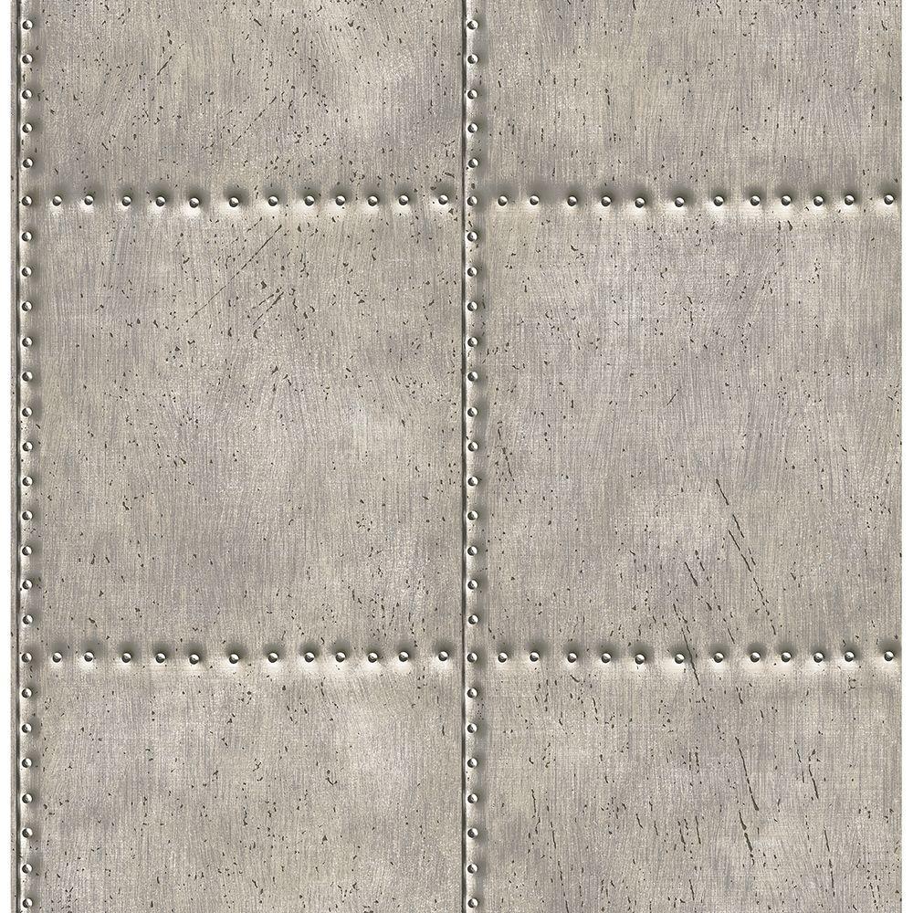 1000x1000 Brewster Kirkland Rust Corrugated Metal Paper Strippable Roll Wallpaper (Covers 56.4 Sq. Ft.) 2701 22334 Home Depot