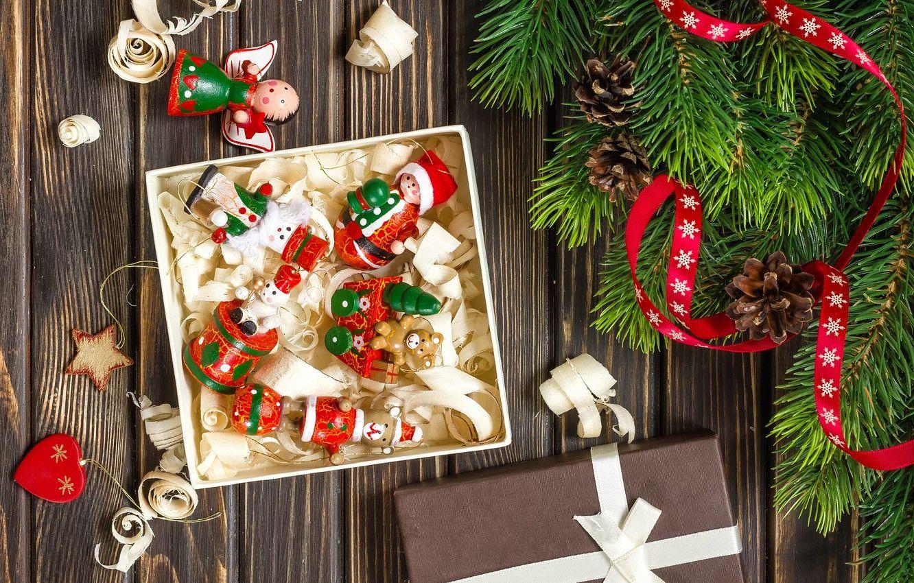 1332x850 Wallpaper decoration, toys, tree, New Year, Christmas, gifts, Christmas, vintage, Merry Christmas, Xmas, gift, decoration, holiday celebration image for desktop, section новый год
