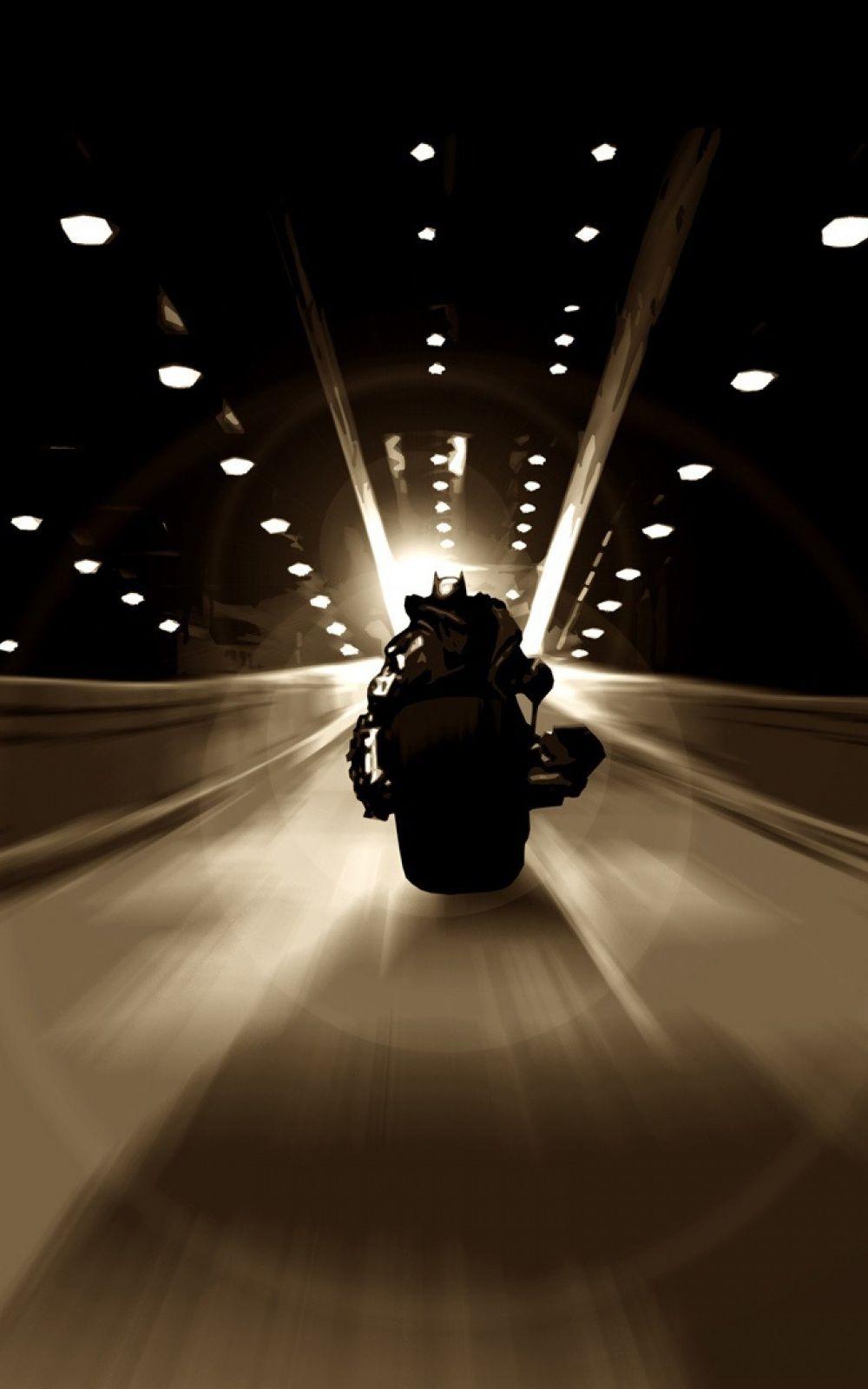 1000x1600 Dark Knight Batman Batpod Mobile Wallpaper
