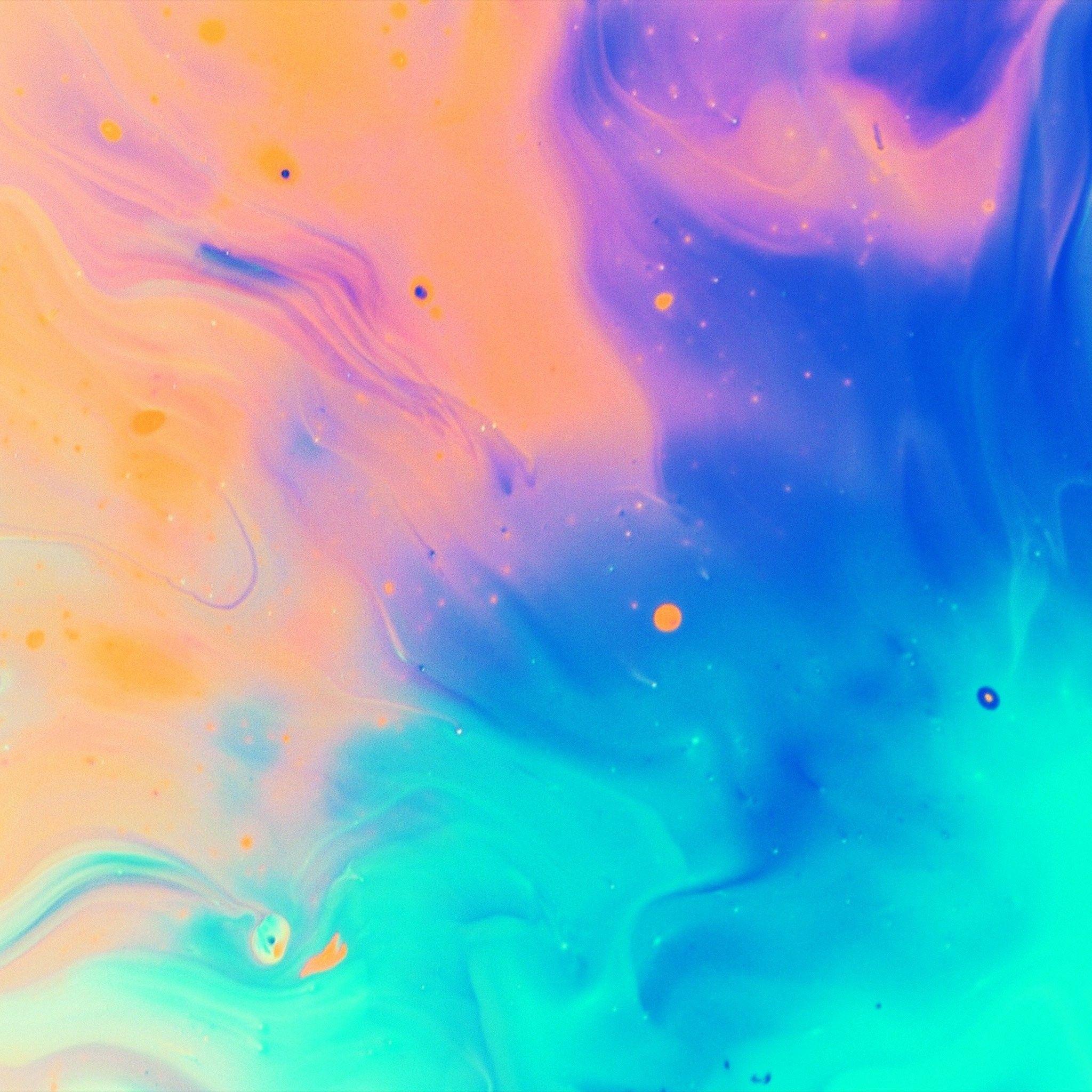 2048x2048 Blend Color Rainbow Paint Ink Pastel Pattern iPad Air Wallpaper For iPad HD Wallpaper