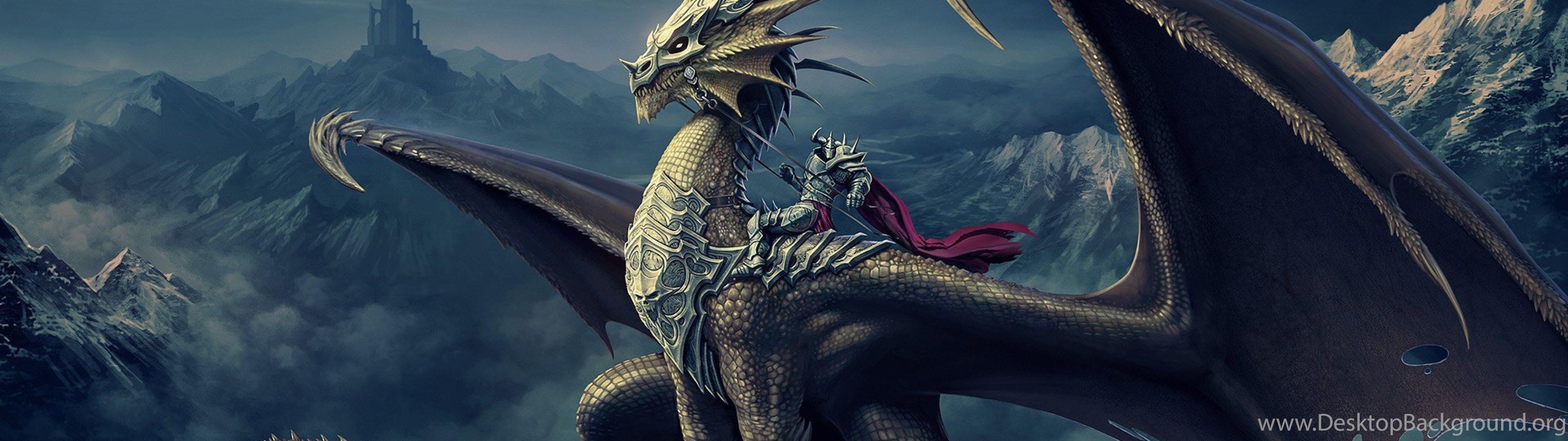 Dual Monitor Dragon Wallpaper