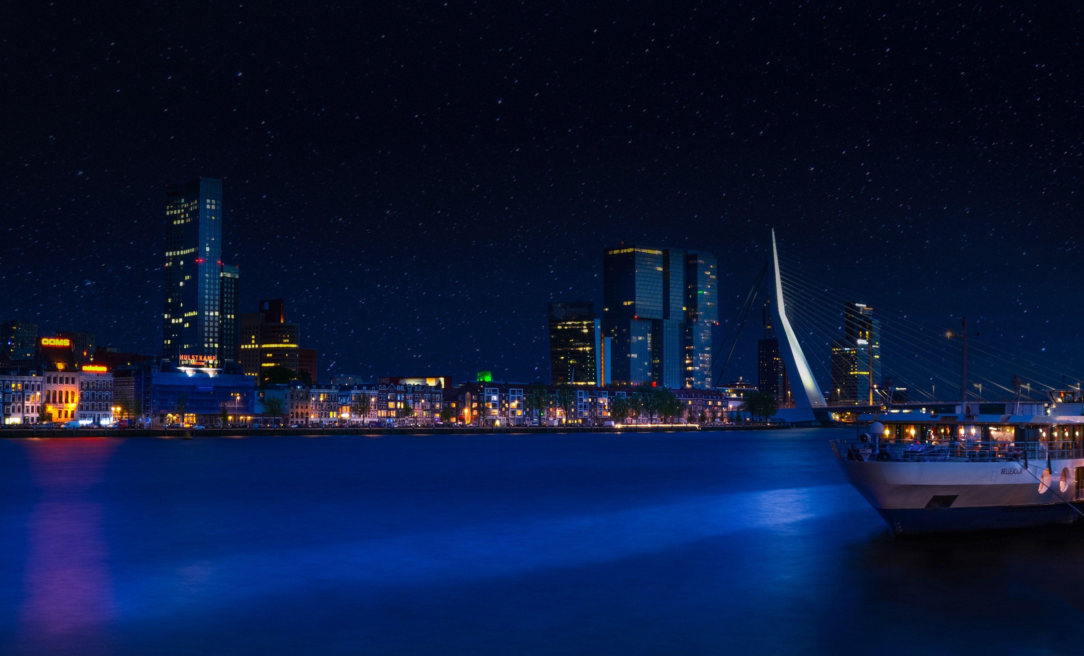 3552x2152 Skyline Clear Sky Downtown Lights Sunset 4k, HD Nature, 4k Wallpaper, Image, Background, Photo and Picture