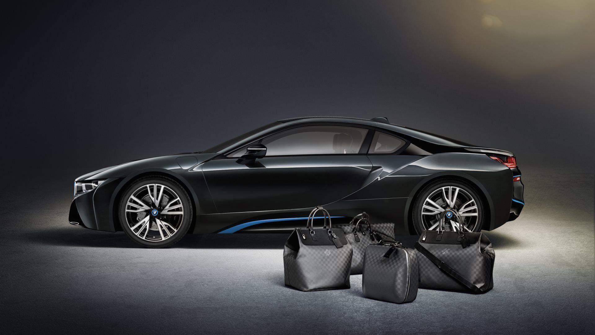 1920x1080 Louis Vuitton luggage for the BMW i8. HD Background Wallpaper