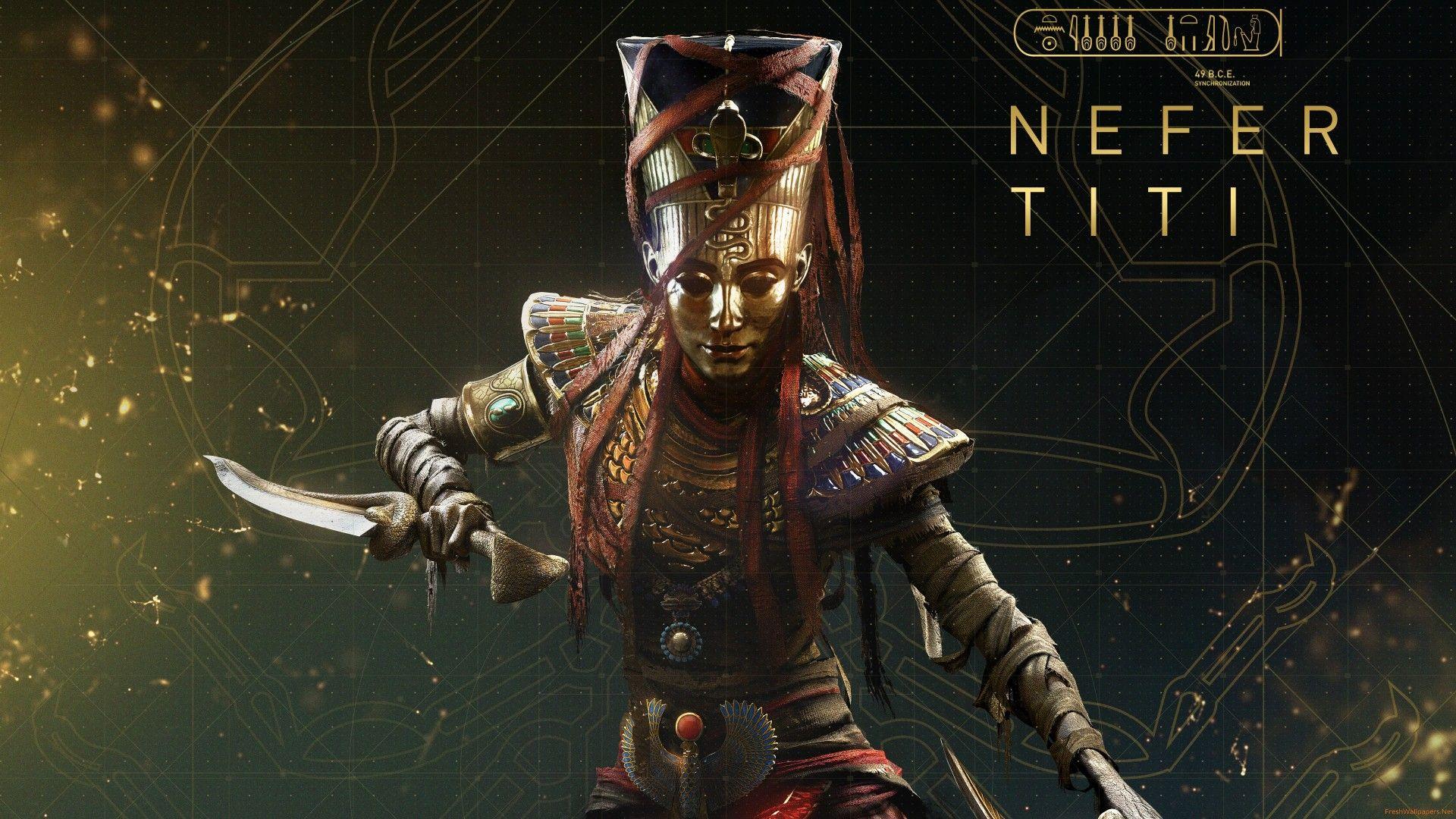 1920x1080 Assassins Creed Origins Nefertiti 4k Wallpaper's Creed Origins The Curse Of The Pharaohs HD Wallpaper