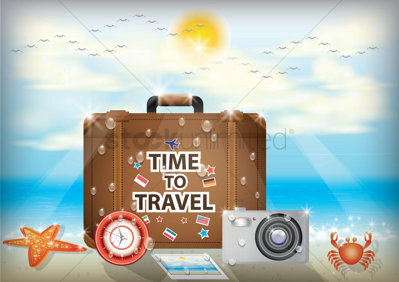 1300x919 Time to travel wallpaper Vector Image
