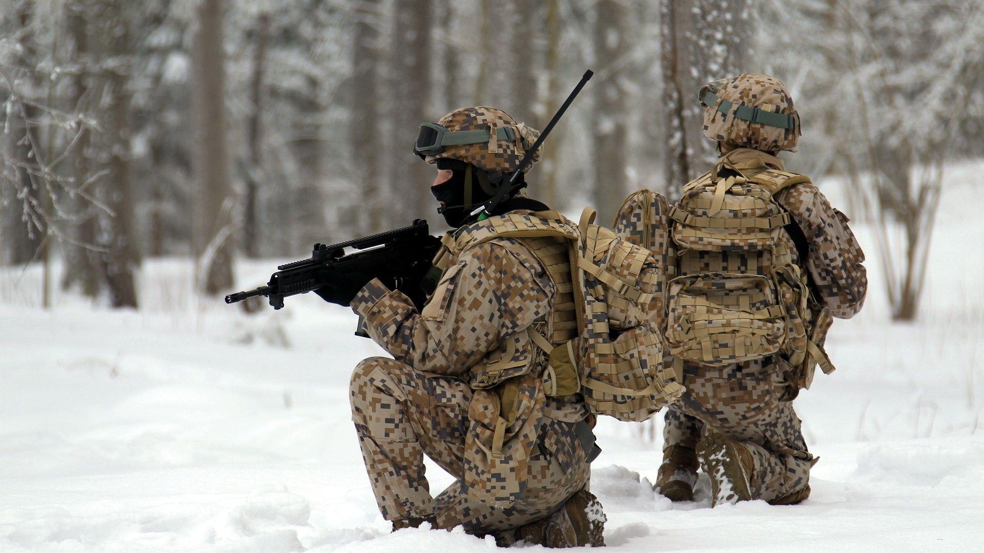 1920x1080 Latvian Army Soldier Wallpaper