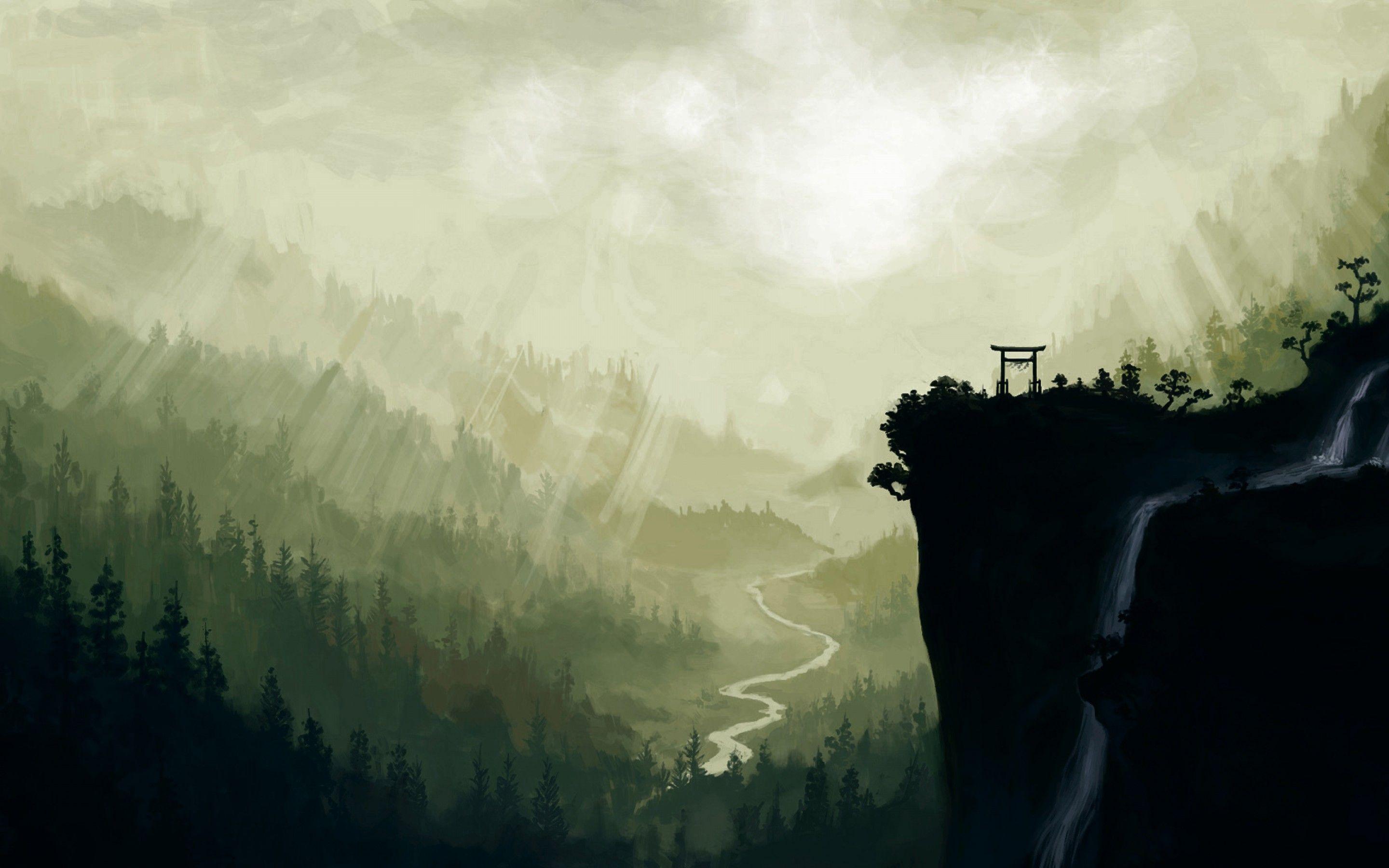 2880x1800 Traditional Samurai Art Wallpaper Image