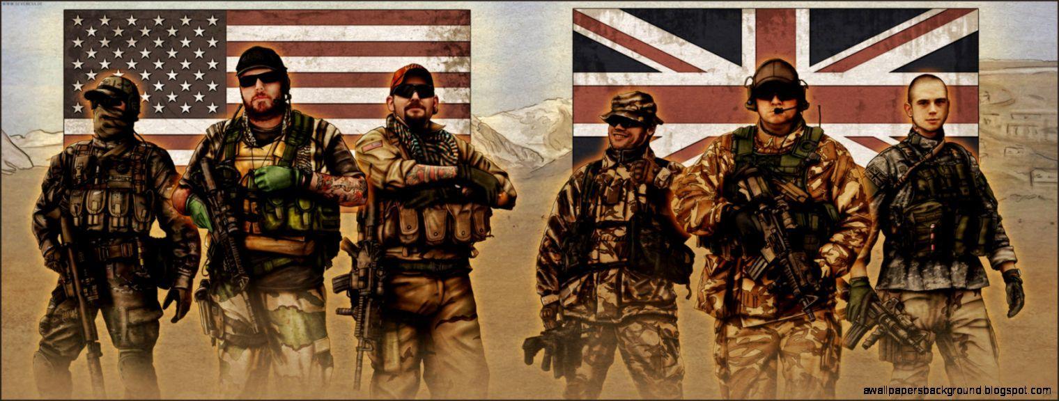 1520x576 Army Phone Background