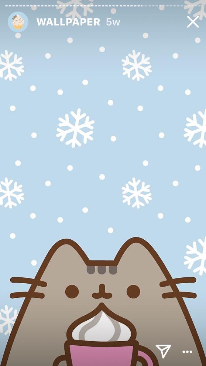 700x1243 Adorable Pusheen Wallpaper