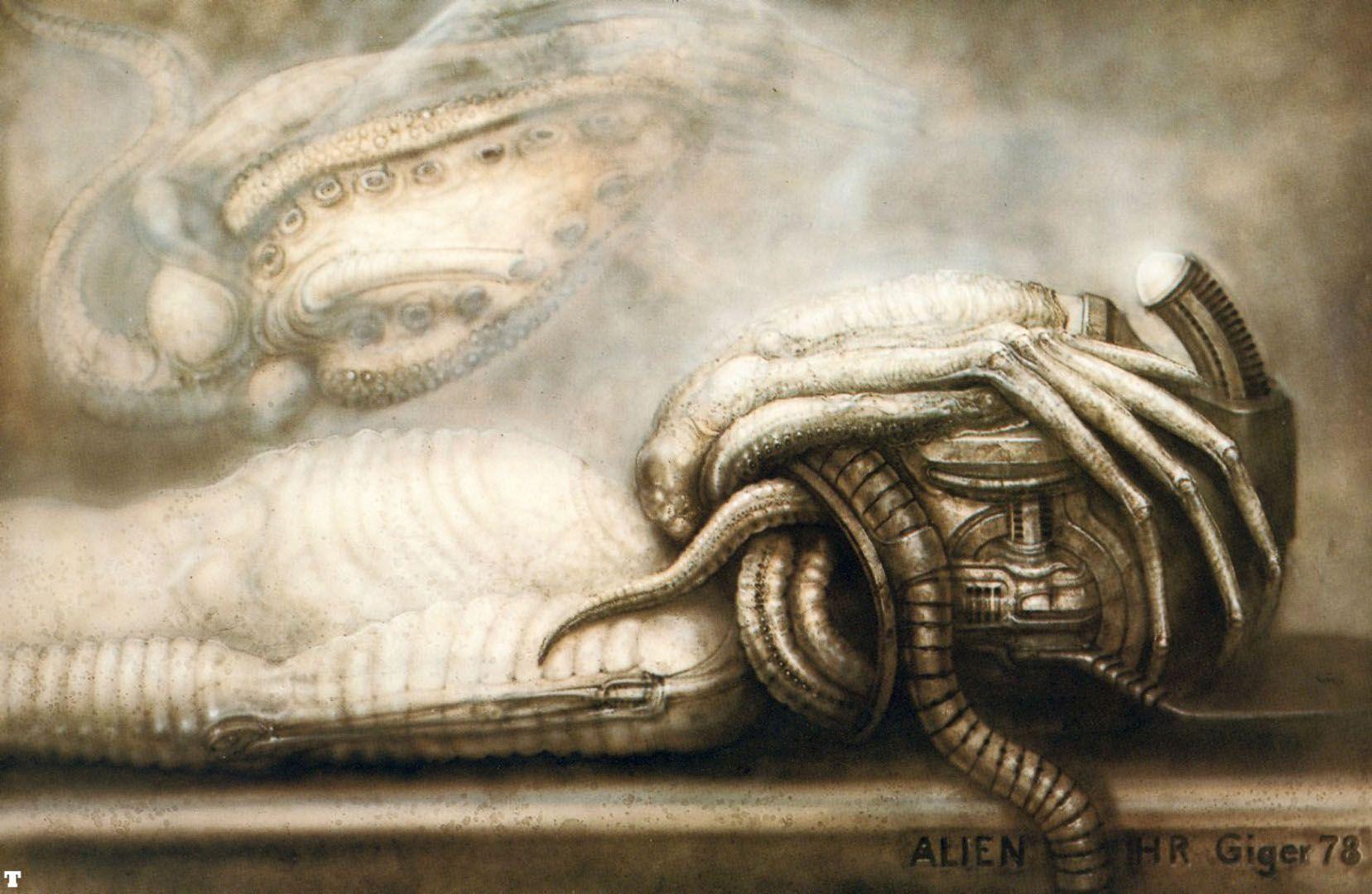 1657x1080 Facehugger Iii Fiction H R Giger