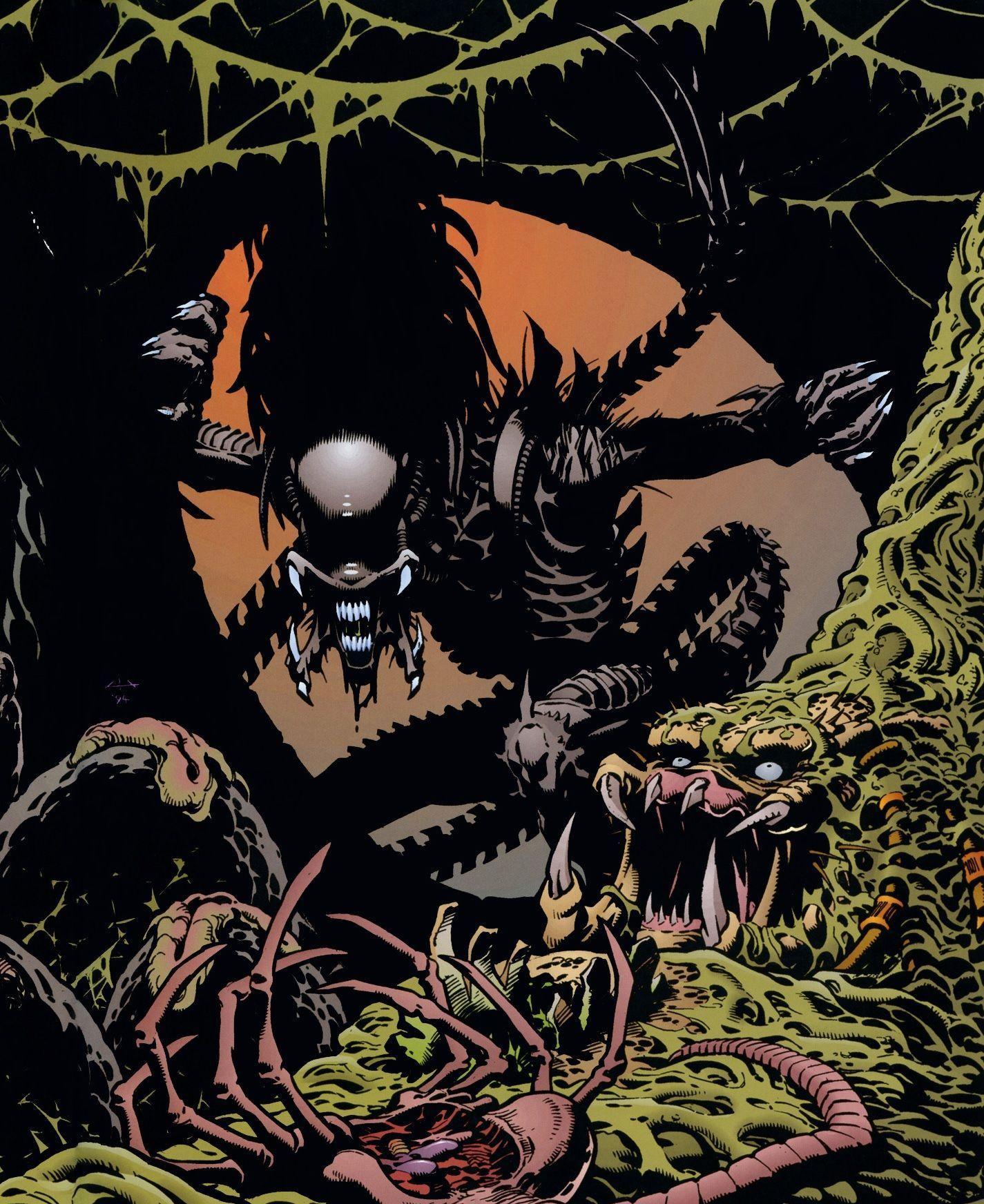 1425x1744 A Predalien lurks in the hive #Predalien #AvP #AvpDuel #Facehugger #DeadFacehugger #AlienHive. Alien vs predator, Aliens versus predator, Predator alien