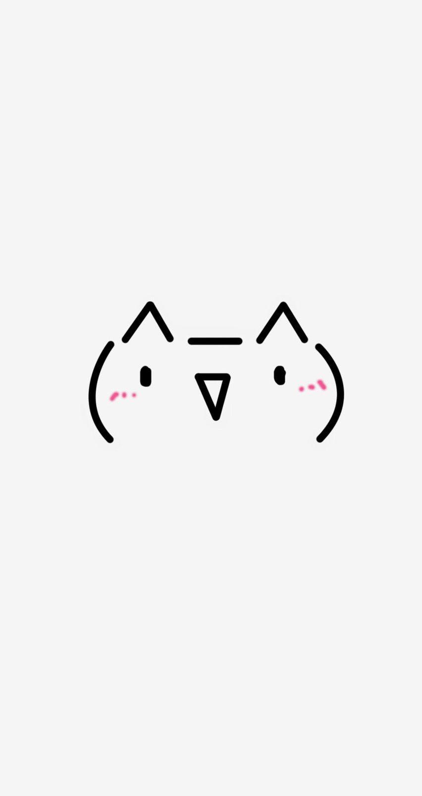 852x1608 Cat smileys cartoon. :> There are more of this cute smileys