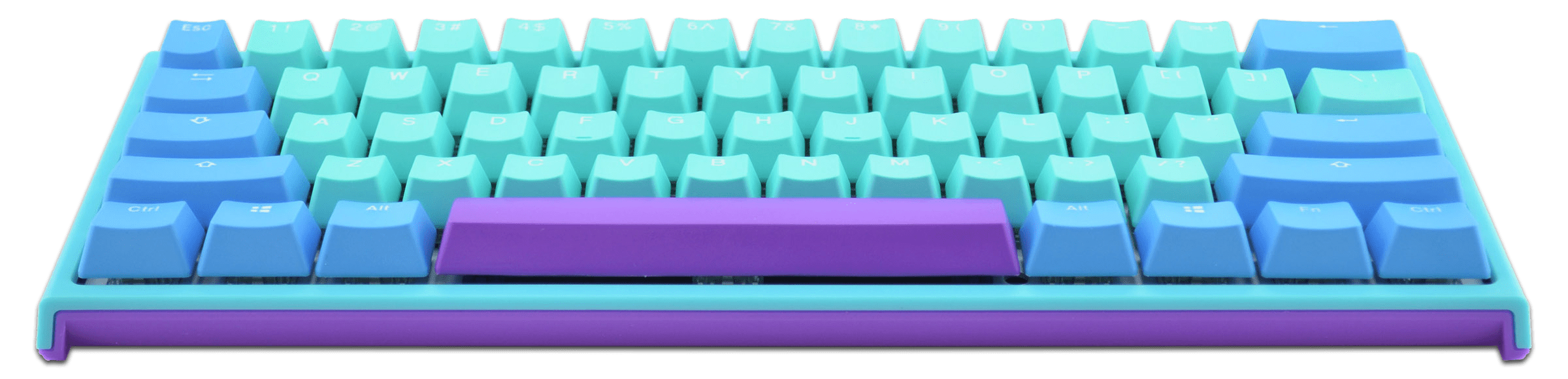 2400x580 Ducky x MK Frozen Llama One 2 Mini RGB LED 60% Double Shot PBT Limited Mechanical Keyboard with Cherry MX Black, Brown, Blue, Red, Silver, or Silent Red switches