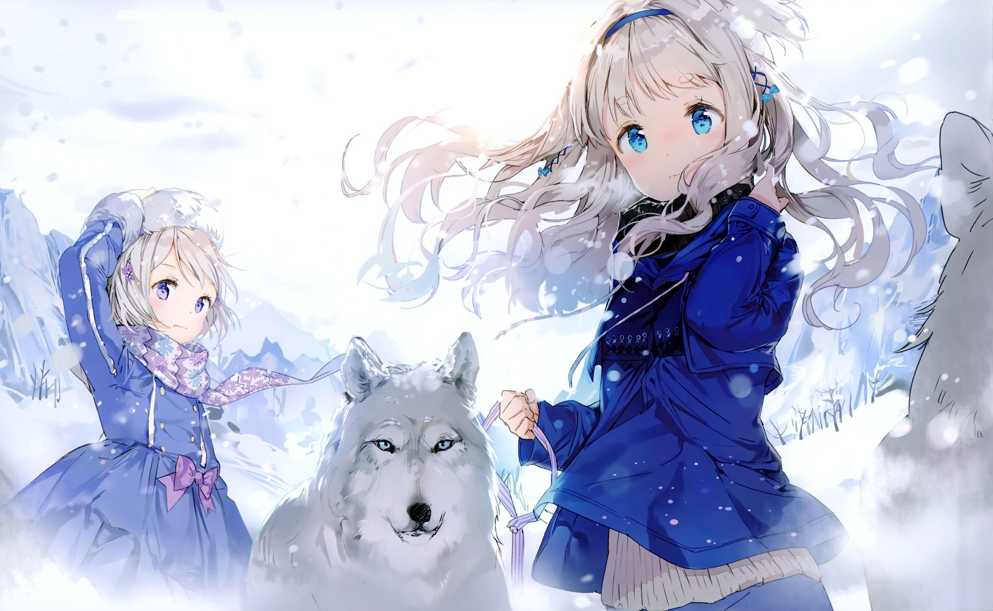 Winter Anime Girl Wallpapers Top Free Winter Anime Girl Backgrounds Wallpaperaccess