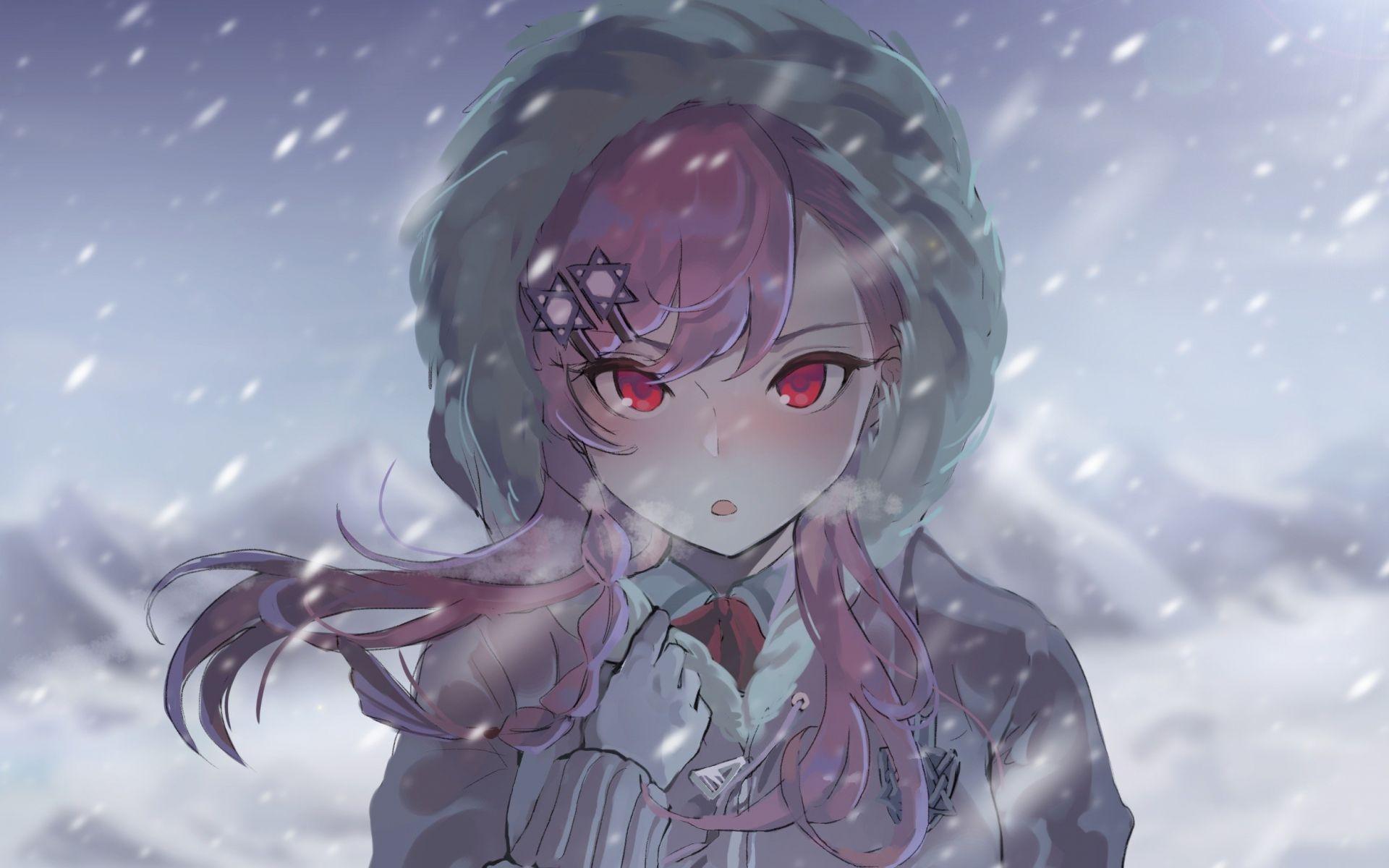 Winter Anime Girl Wallpapers Top Free Winter Anime Girl Backgrounds