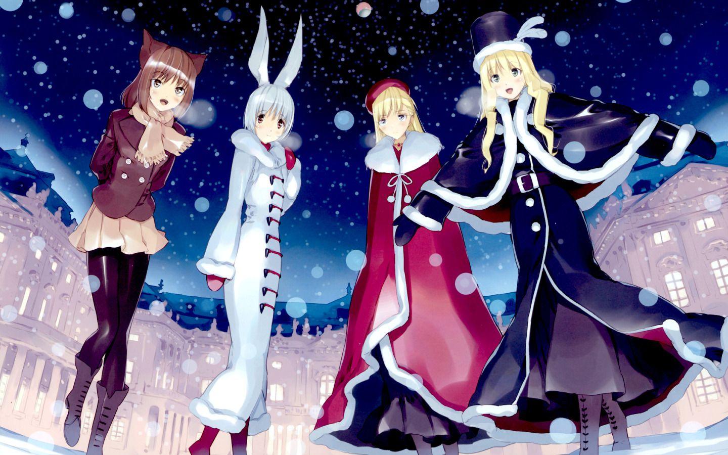 1440x900 Anime Winter s wallpaperx900