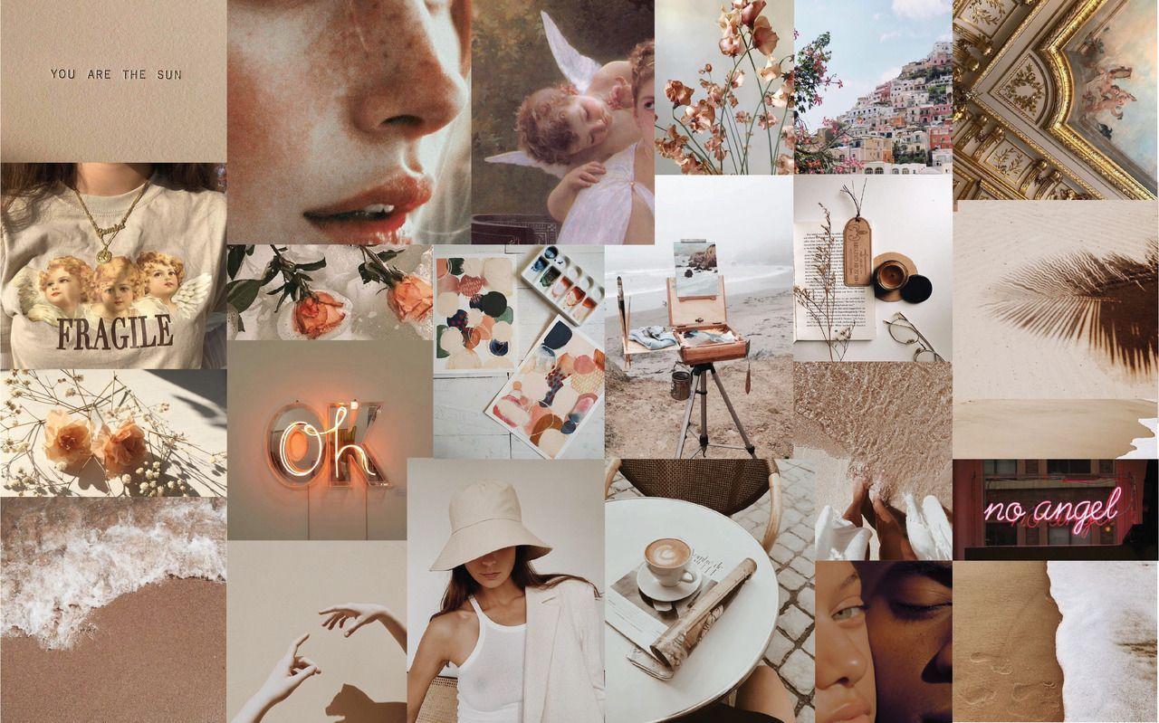 Vintage Desktop Aesthetic Collage Wallpaper Laptop - Goimages System