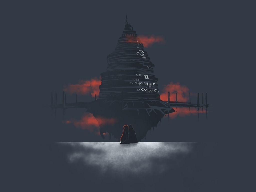 1024x768 Desktop wallpaper minimal, sword art online, couple, anime, HD image, picture, background, 126e53