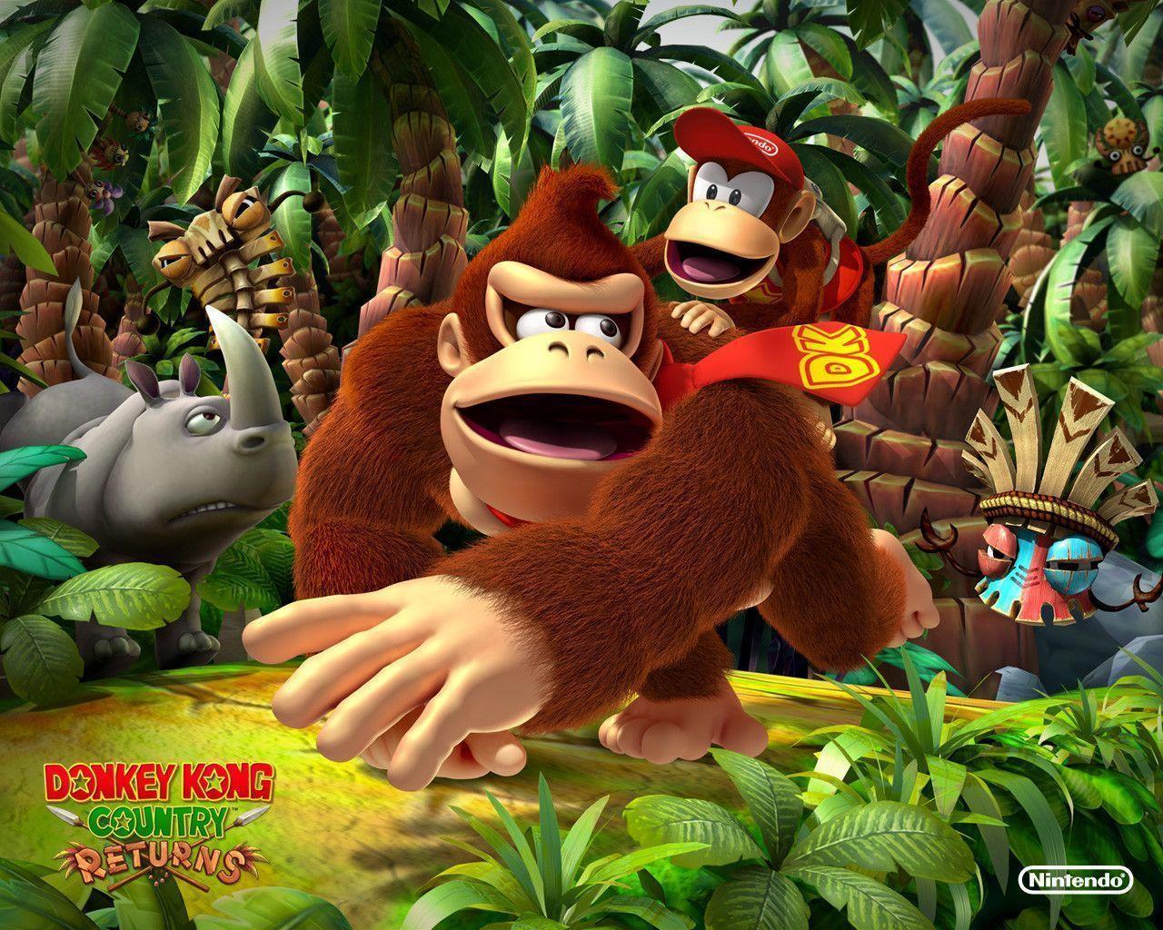 1280x1024 Donkey Kong Country Returns Wallpaper