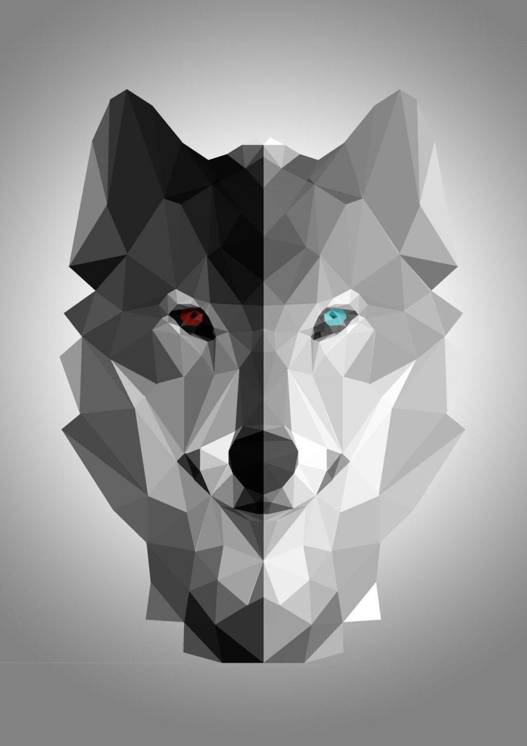 1080x1528 Geometric Wolf, iPhone, Desktop HD Background / Wallpaper (1080p, 4k) (1280x1811) (2020)