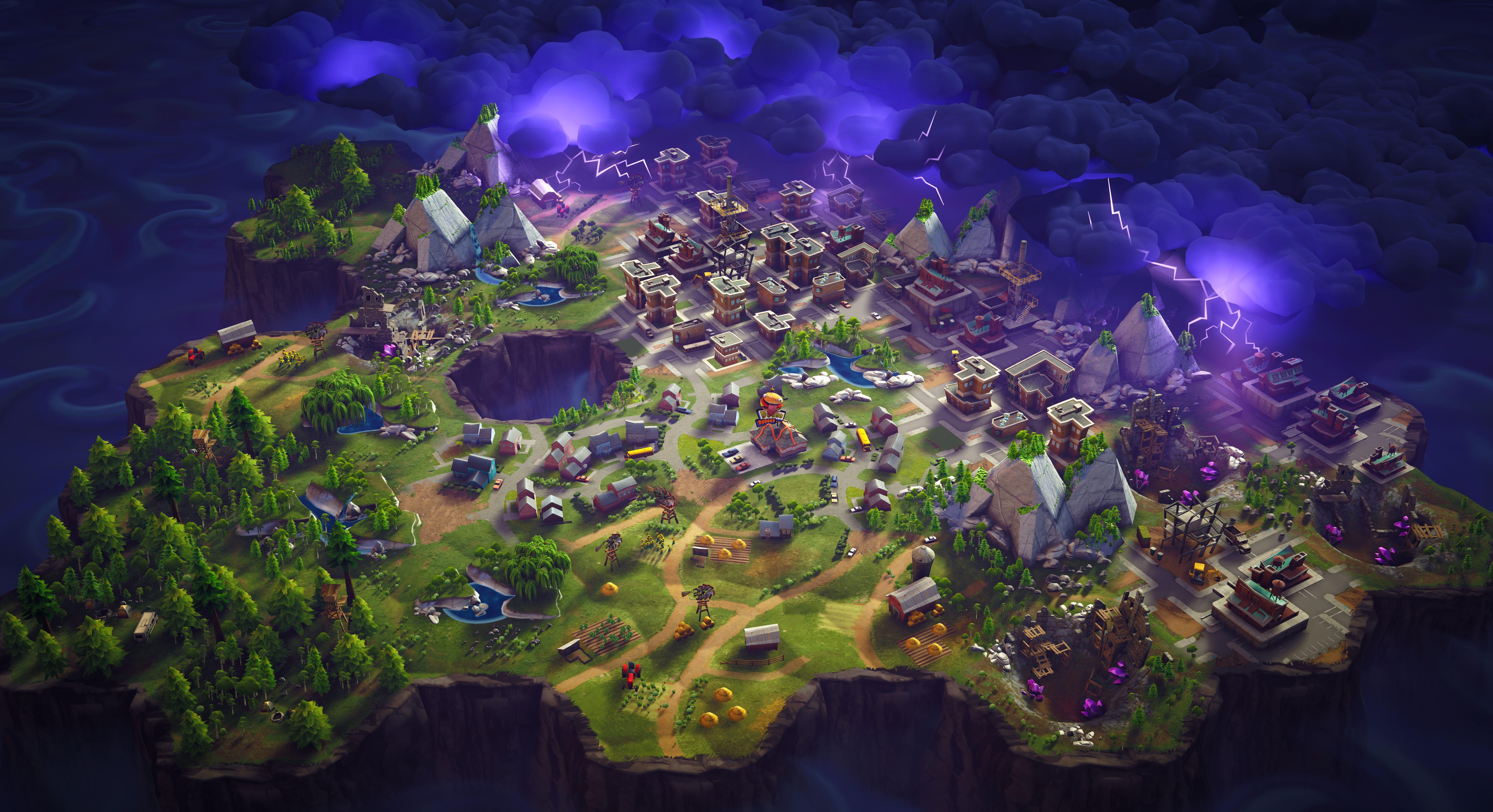 7192x3912 Fortnite Wallpaper