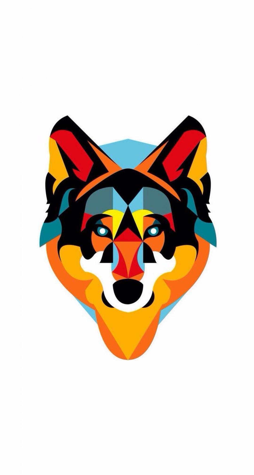 1080x2021 Geometric Wolf, iPhone, Desktop HD Background / Wallpaper (1080p, 4k) (1080x2021) (2020)