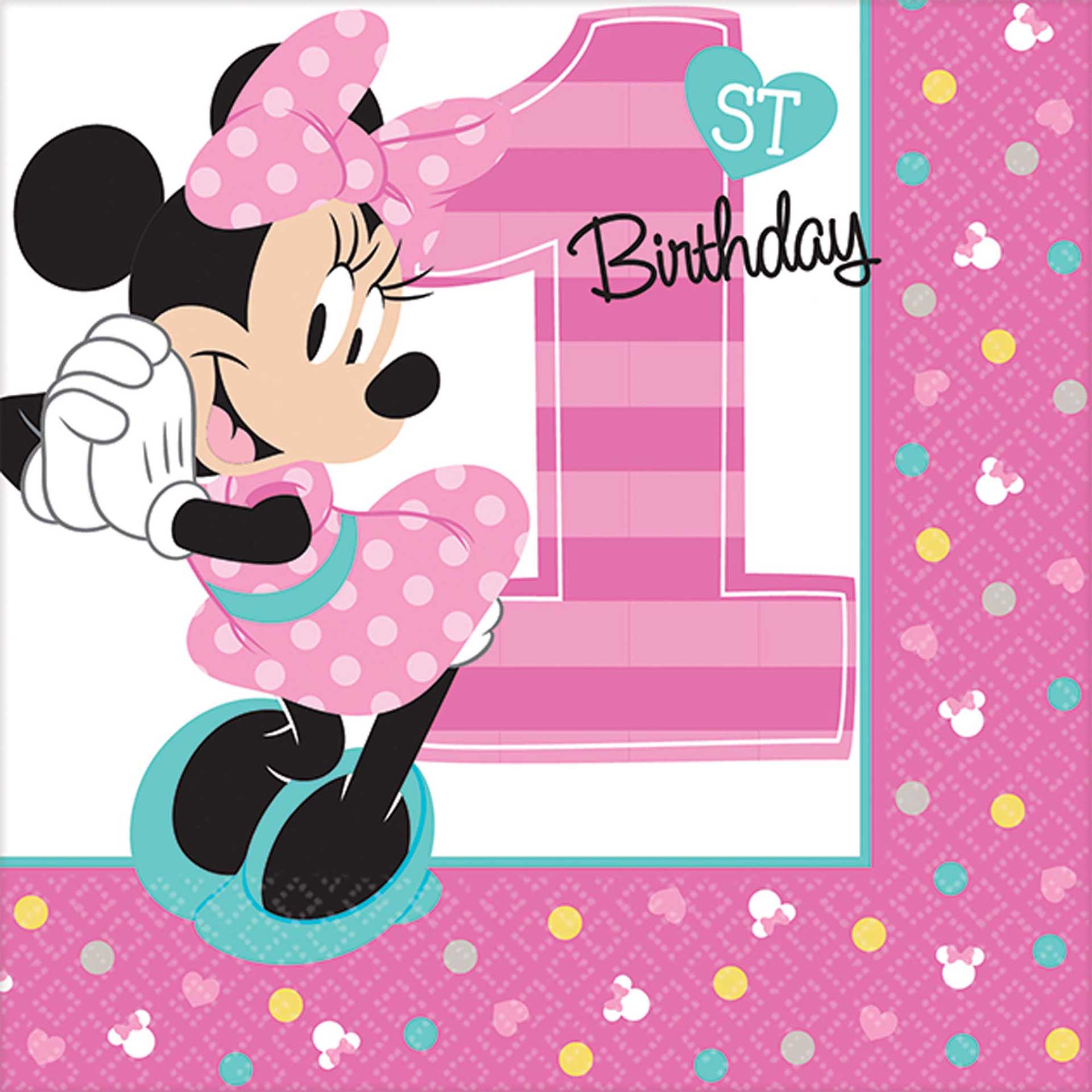 minnie mouse pink birthday wallpaper