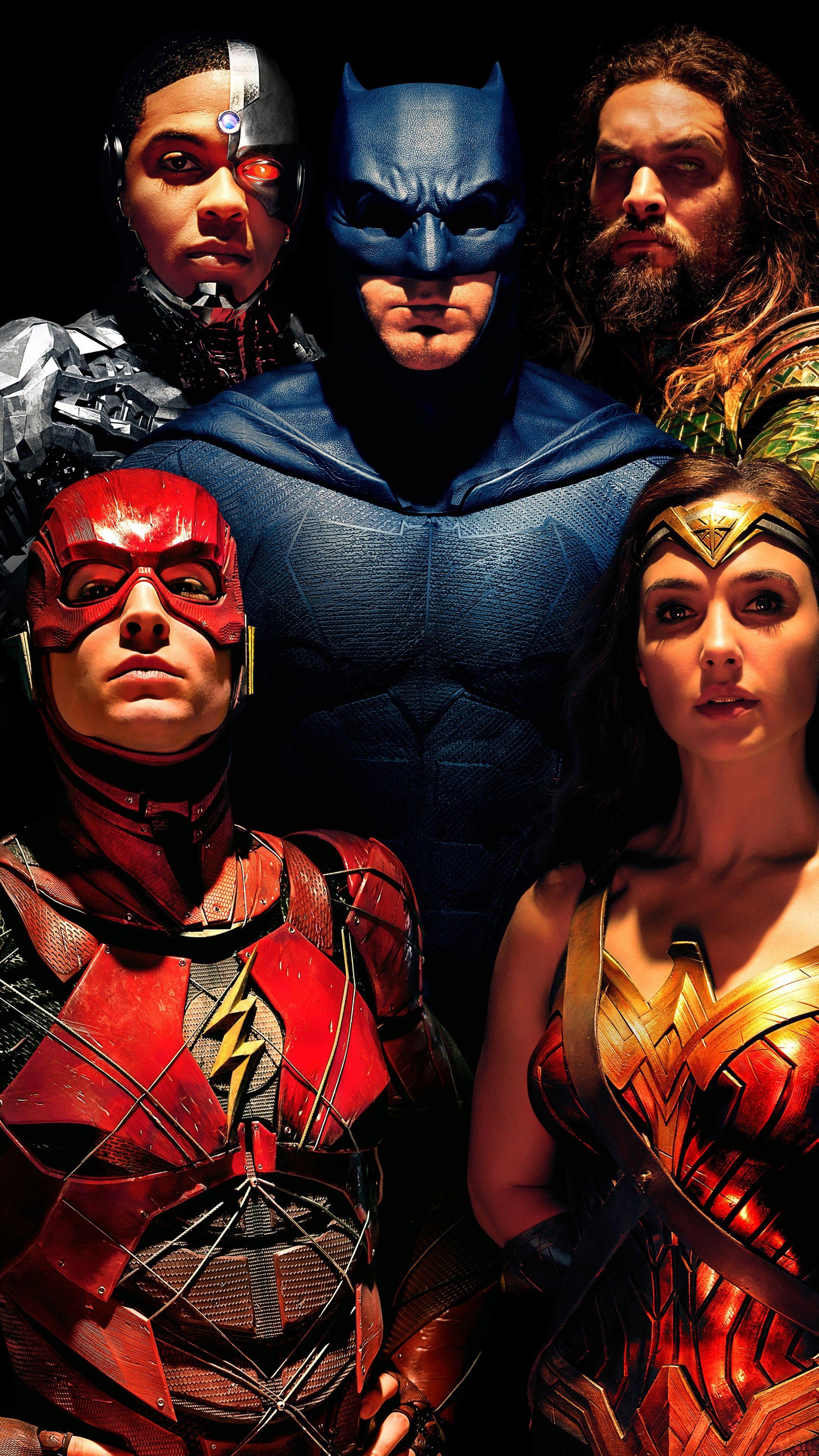 2160x3840 Wallpaper Justice League, Wonder Woman, Batman, The Flash, 8k, Movies